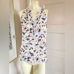 A.L.C. SILK TANK BLOUSE TOP WHITE SIZE: 6
